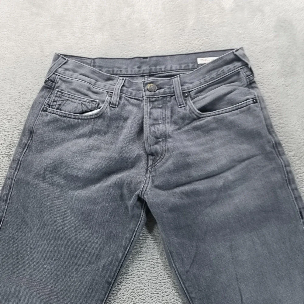 True Religion Jeans Mens 34x32 Gray Rocco Slim Straight‎ Charcoal Made In Italy